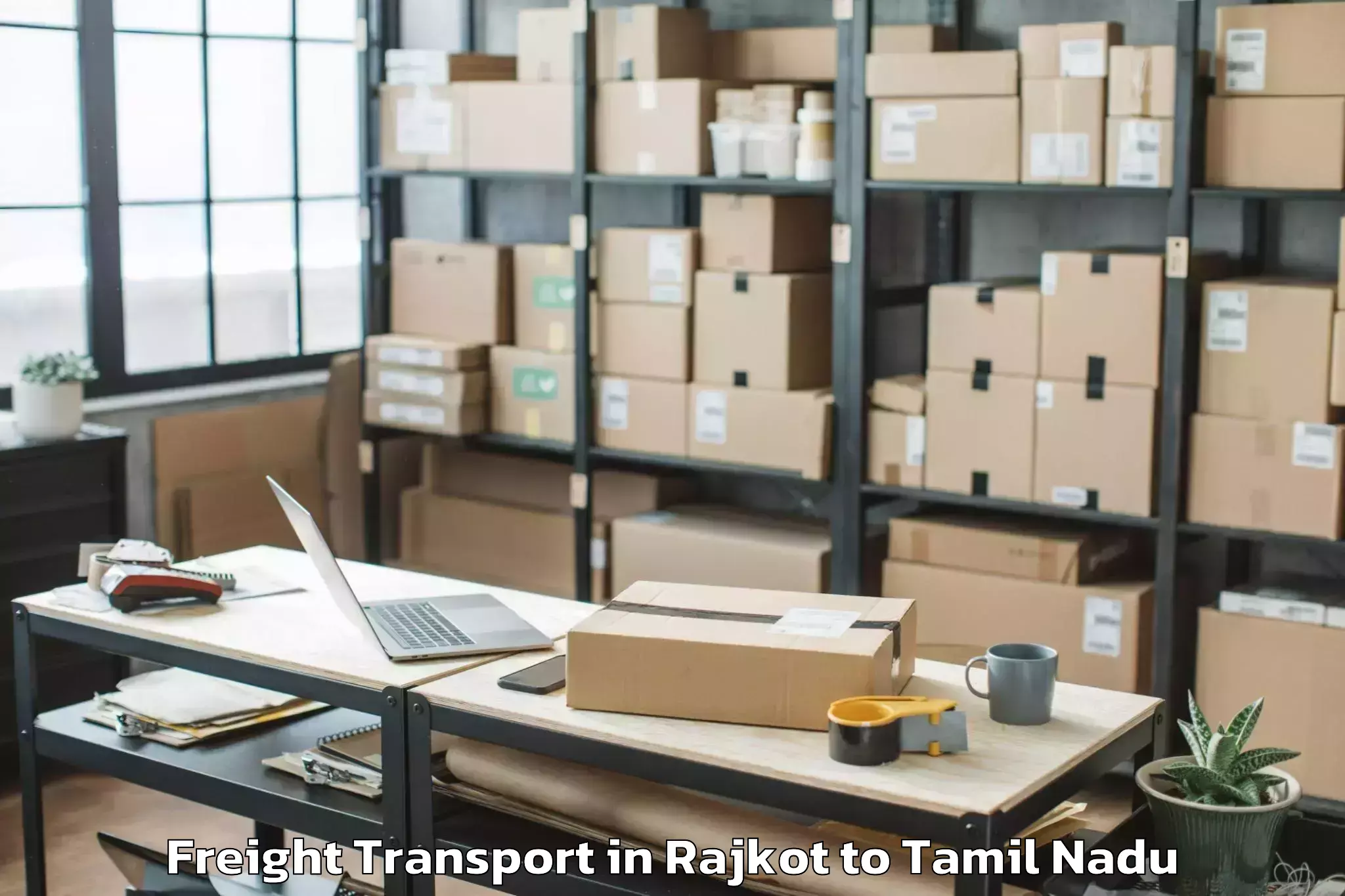 Trusted Rajkot to Lalgudi Freight Transport